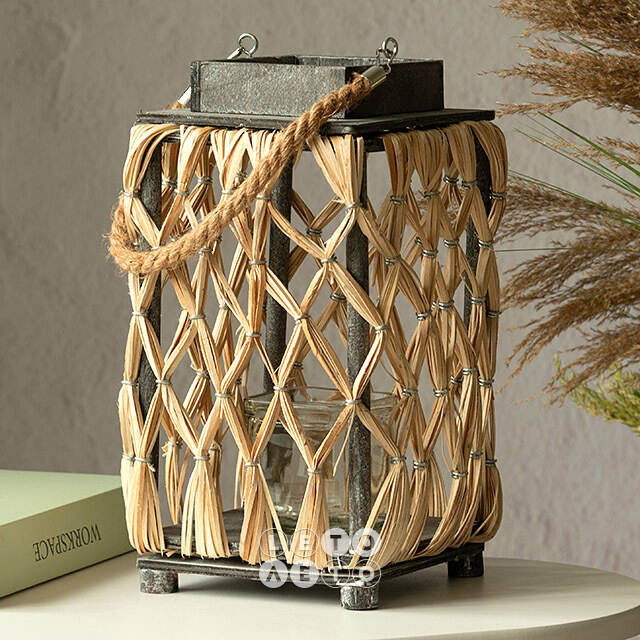 Подсвечник фонарь Natural Style 31 см Kaemingk