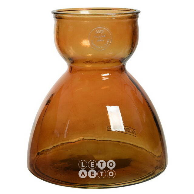 Стеклянная ваза Amber 23 см Kaemingk