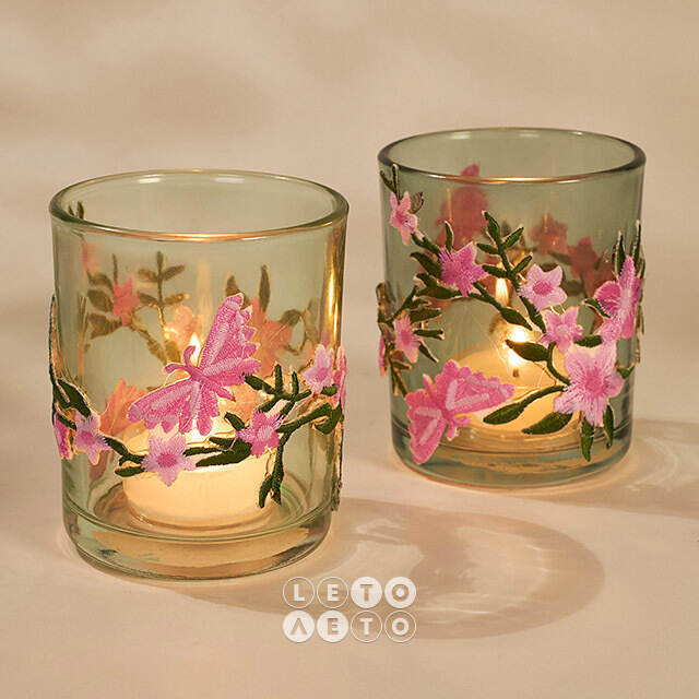 Набор стеклянных подсвечников Luminais Clear 8 см, 2 шт Kaemingk