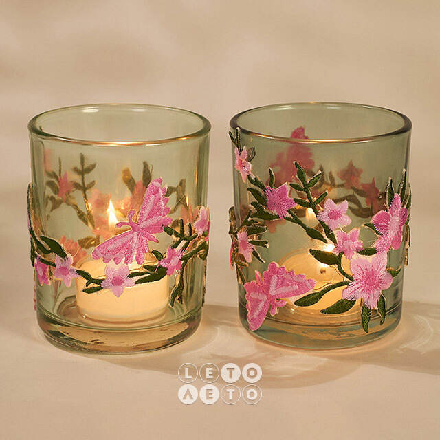 Набор стеклянных подсвечников Luminais Clear 8 см, 2 шт Kaemingk