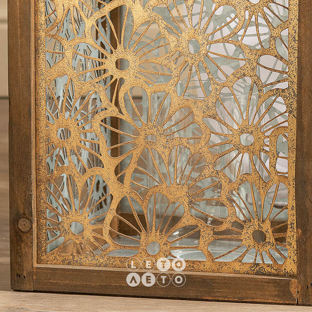 Набор подсвечников-фонарей Camomile Flores 27-33 см, 2 шт Kaemingk