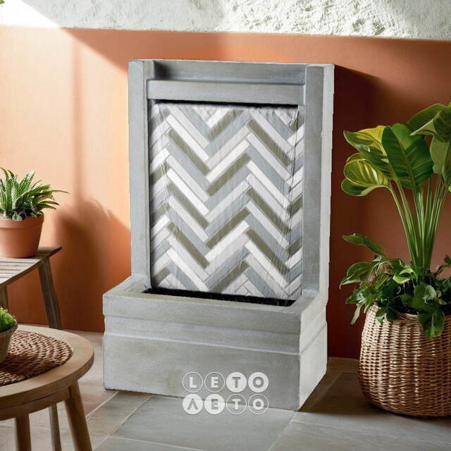 Декоративный фонтан Soft Geometry 52 см Kaemingk
