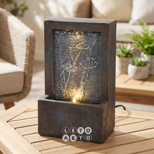 Декоративный фонтан Пронтера 23*15 см с LED подсветкой Kaemingk (Кейминг)