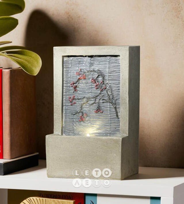Декоративный фонтан Геффен 23*15 см с LED подсветкой Kaemingk