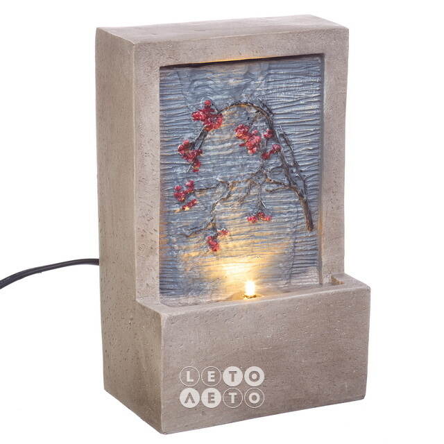 Декоративный фонтан Геффен 23*15 см с LED подсветкой Kaemingk (Кейминг)
