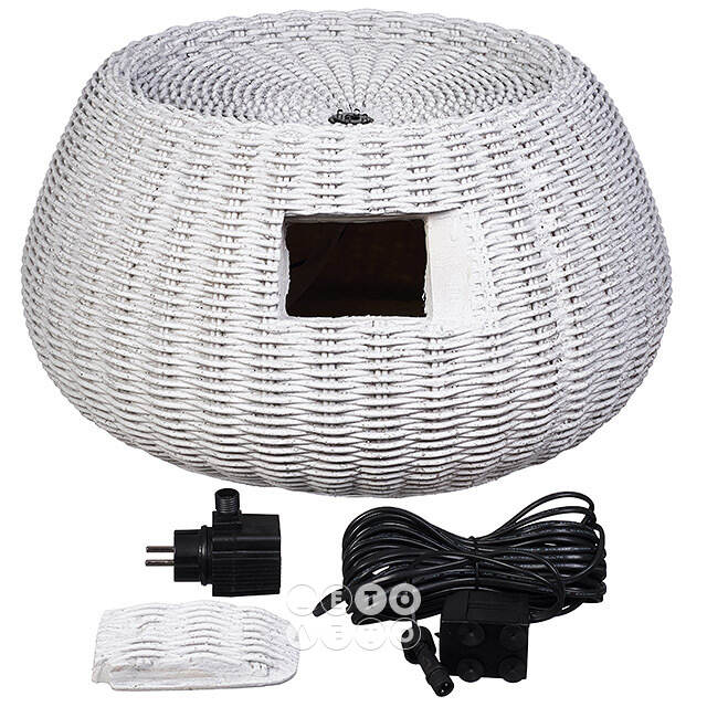 Декоративный фонтан Сорренто Кьяро 54*28 см с LED подсветкой Kaemingk (Кейминг)