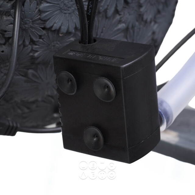 Декоративный фонтан Сан-Марино 35 см антрацитовый, с LED подсветкой Kaemingk (Кейминг)