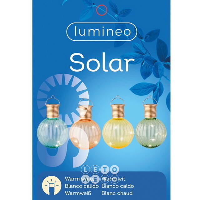 Набор подвесных светильников на солнечной батарее Solar Aurora 11 см, 4 шт, IP44 Kaemingk