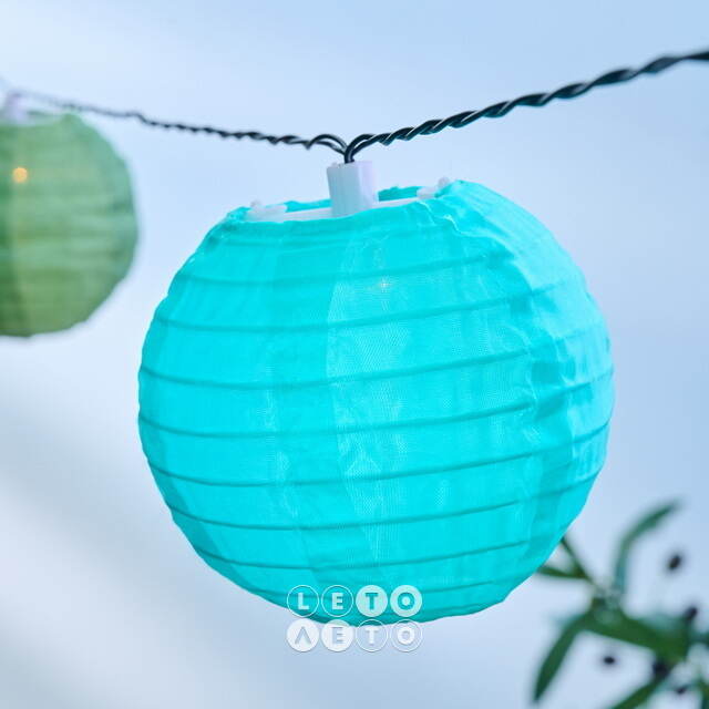 Садовая гирлянда на солнечной батарее Фолия 4.5 м, 10 теплых белых LED ламп, черный провод, IP44 Kaemingk (Кейминг)