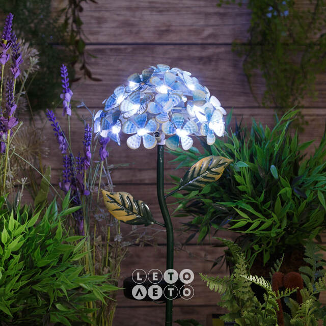 Садовый солнечный светильник Solar Flower Blue 54*16 см, IP44 Kaemingk