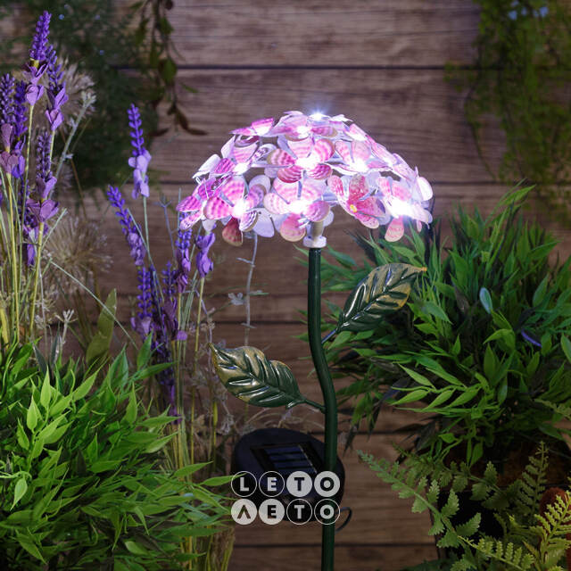 Садовый солнечный светильник Solar Flower Pink 54*16 см, IP44 Kaemingk