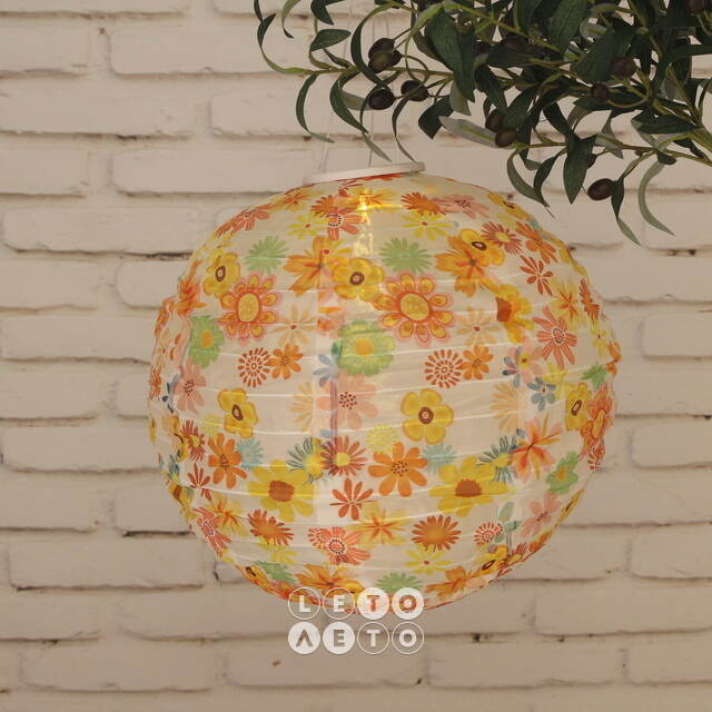 Подвесной светильник на солнечной батарее Solar Flowery 40 см, IP44 Kaemingk
