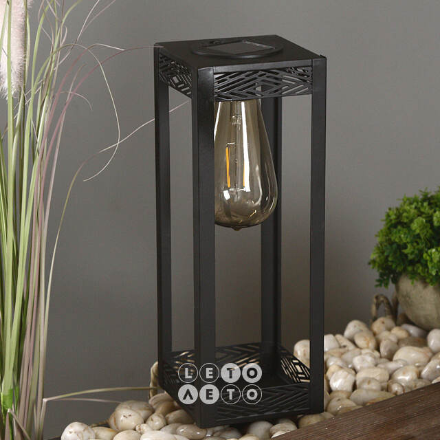 Садовые фонари на солнечной батарее Solar Ravenna 28*10 см, 2 шт, черные, IP44 Kaemingk