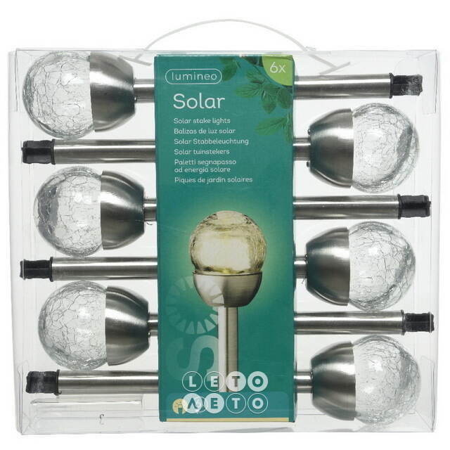 Набор садовых фонарей на солнечной батарее Solar Essence 24 см, 6 шт, IP44 Kaemingk