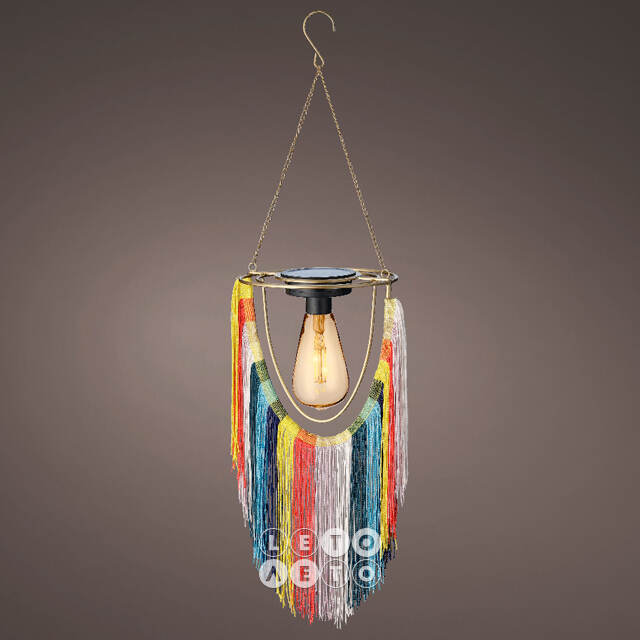 Подвесной светильник на солнечной батарее Solar Boho - Multicolor 38 см, IP44 Kaemingk