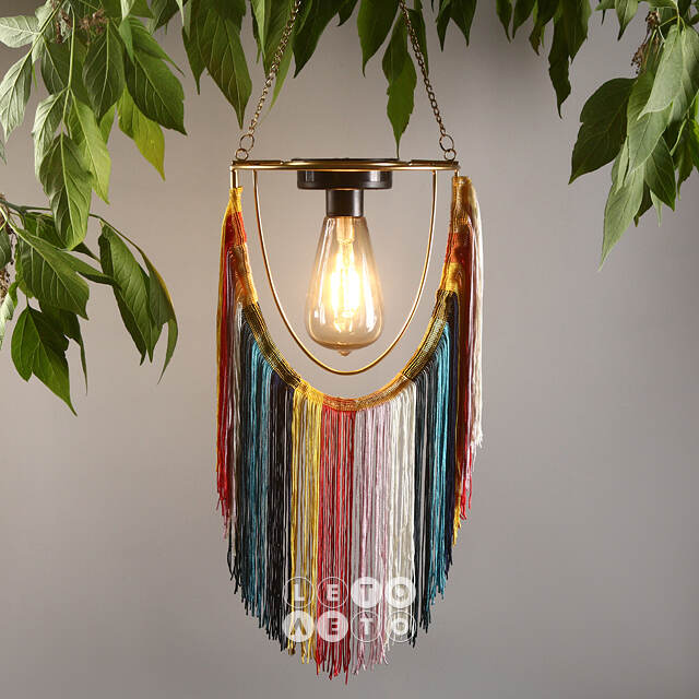 Подвесной светильник на солнечной батарее Solar Boho - Multicolor 38 см, IP44 Kaemingk