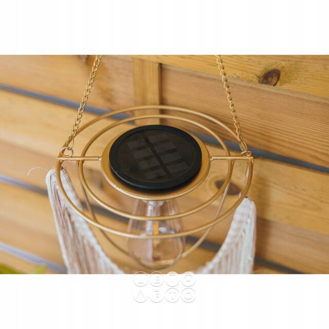 Подвесной светильник на солнечной батарее Solar Boho - Natural 38 см, IP44 Kaemingk