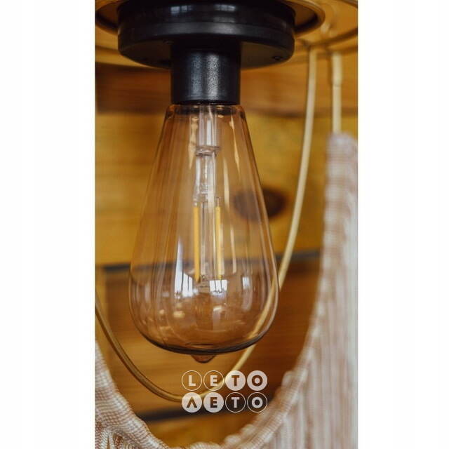 Подвесной светильник на солнечной батарее Solar Boho - Natural 38 см, IP44 Kaemingk