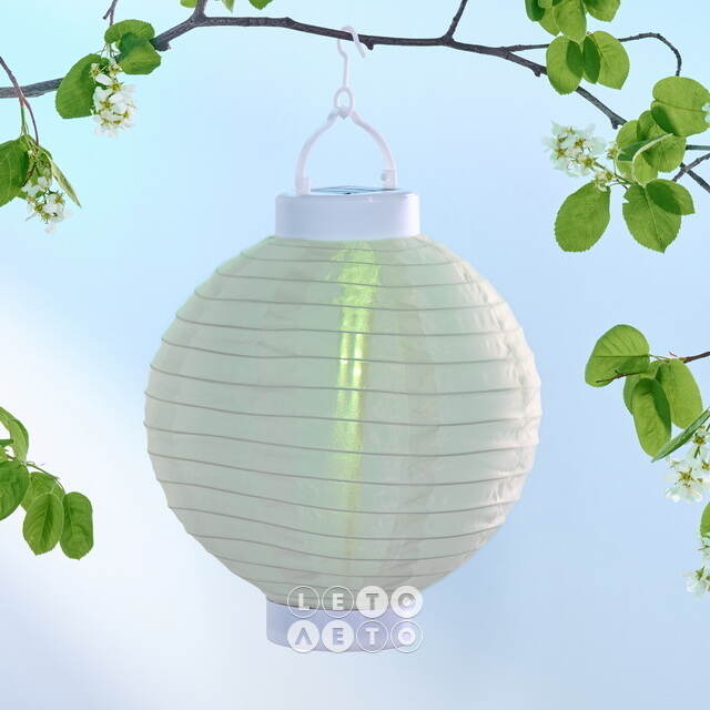 Китайский фонарик на солнечной батарее Верано 23*20 см, цветные RGB LED с эффектом живого пламени, IP44 Kaemingk (Кейминг)
