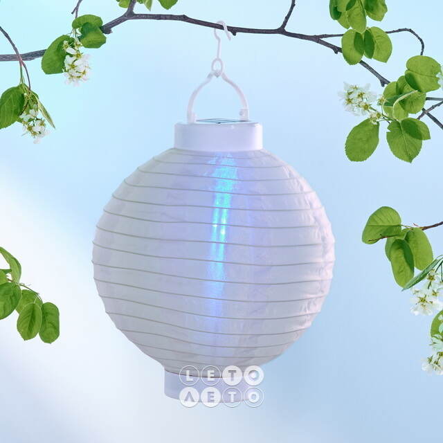 Китайский фонарик на солнечной батарее Верано 23*20 см, цветные RGB LED с эффектом живого пламени, IP44 Kaemingk (Кейминг)