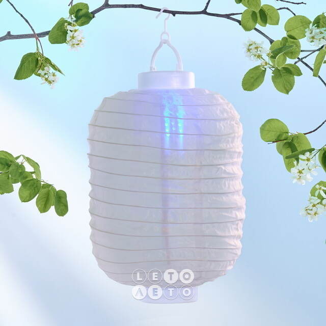 Китайский фонарик на солнечной батарее Верано 30*20 см, цветные RGB LED с эффектом живого пламени, IP44 Kaemingk (Кейминг)
