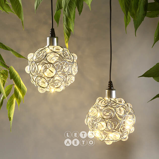 Подвесной солнечный светильник Solar Laces 14 см, IP44 Kaemingk
