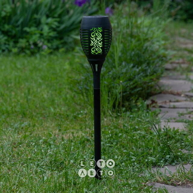 Садовый фонарь на солнечной батарее Solar Samoa 49*10 см, RGB LED с эффектом живого пламени, IP44 Kaemingk