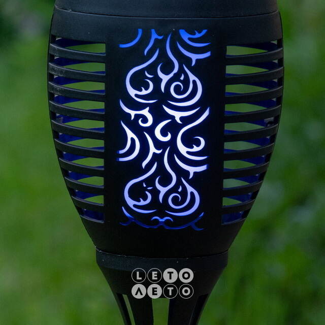 Садовый фонарь на солнечной батарее Solar Samoa 49*10 см, RGB LED с эффектом живого пламени, IP44 Kaemingk