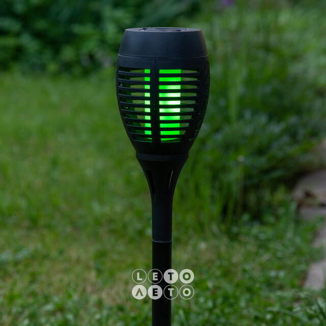 Садовый фонарь на солнечной батарее Solar Samoa 49*10 см, RGB LED с эффектом живого пламени, IP44 Kaemingk
