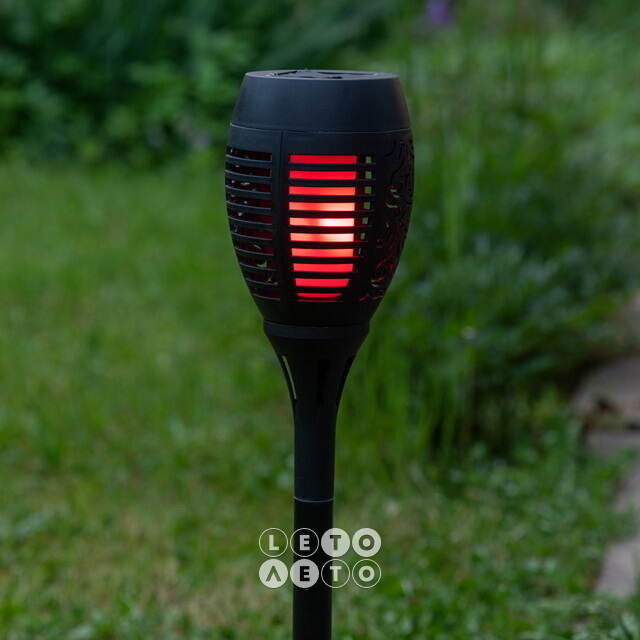 Садовый фонарь на солнечной батарее Solar Samoa 49*10 см, RGB LED с эффектом живого пламени, IP44 Kaemingk