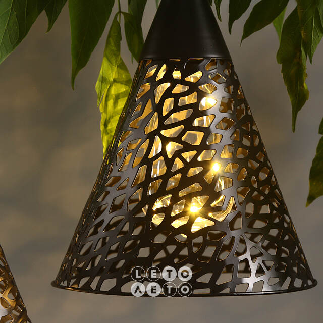 Подвесной солнечный светильник Solar Mirra Black 22*18 см, IP44 Kaemingk