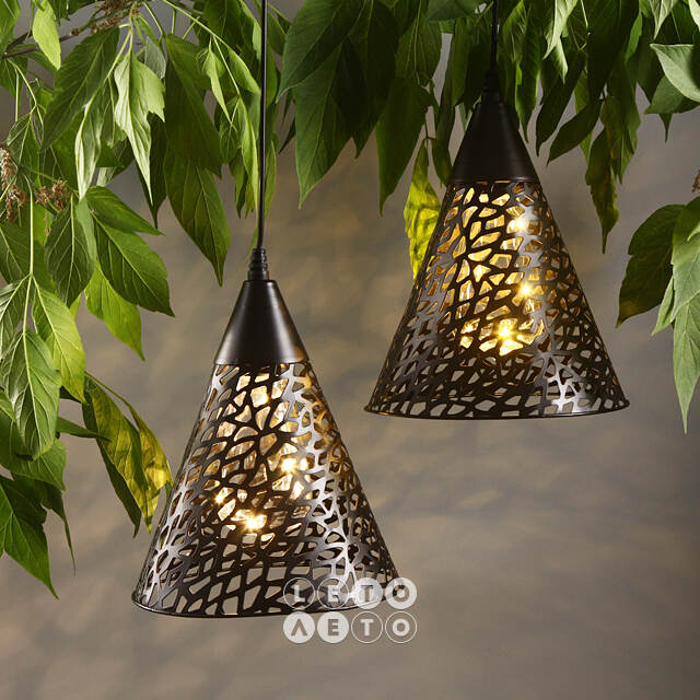 Подвесной солнечный светильник Solar Mirra Black 22*18 см, IP44 Kaemingk