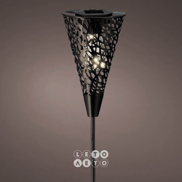 Садовый фонарь на солнечной батарее Solar Mirra Black 93 см, IP44 Kaemingk