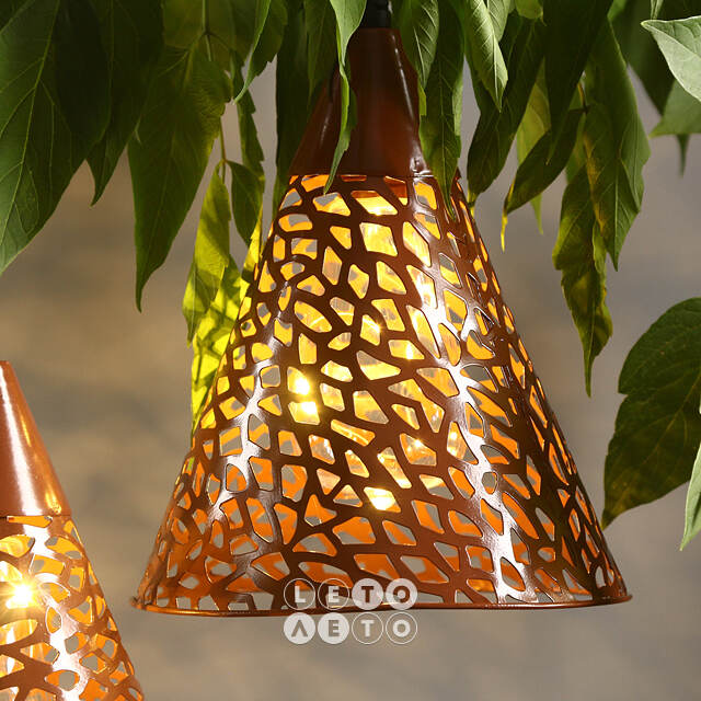 Подвесной солнечный светильник Solar Mirra Brown 22*18 см, IP44 Kaemingk