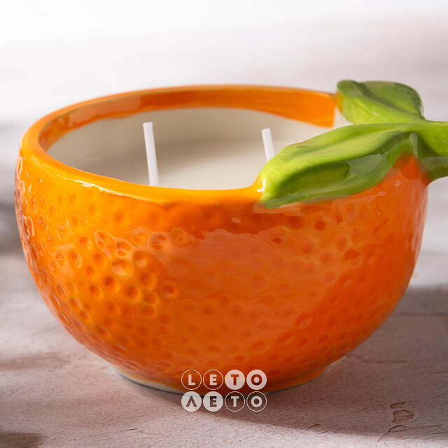 Ароматическая свеча Fruit - Апельсин 14 см Koopman