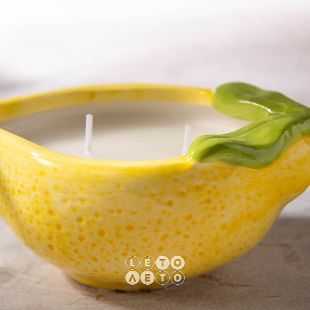 Ароматическая свеча Fruit - Лимон 14 см Koopman