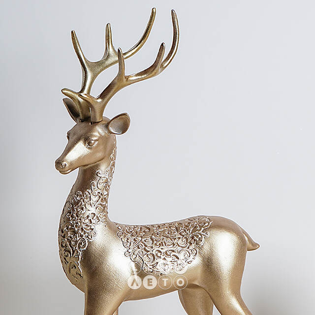 Новогодняя фигурка Олень Костанзо - Santo Natale 31 см Due Esse Christmas