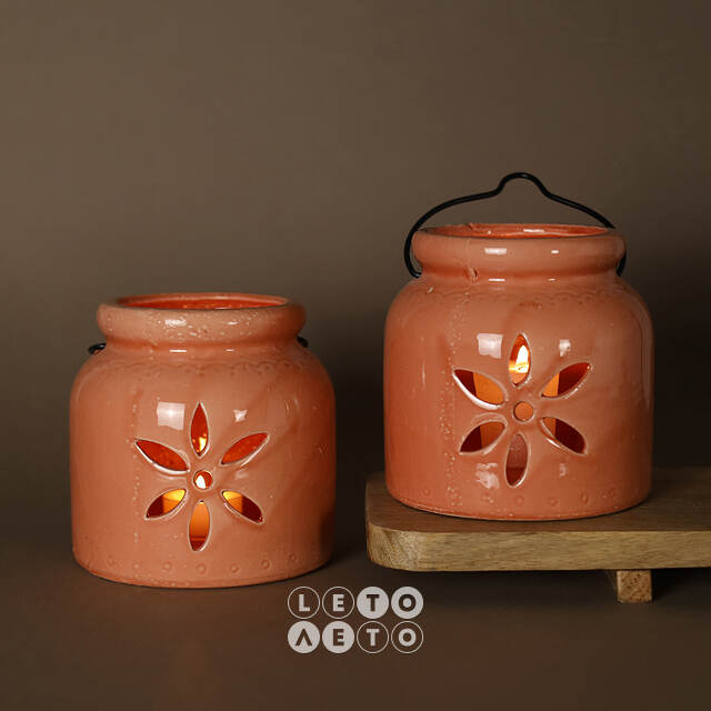 Керамический подсвечник Sevilla Flower 12 см Kaemingk