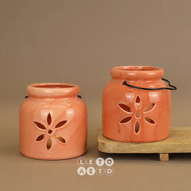 Керамический подсвечник Sevilla Flower 12 см Kaemingk