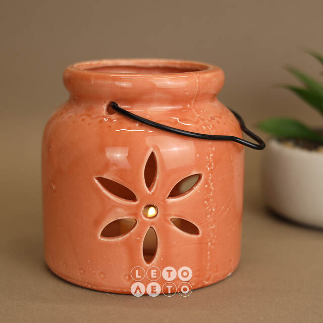 Керамический подсвечник Sevilla Flower 12 см Kaemingk