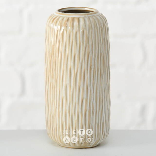 Фарфоровая ваза для цветов Creamy Pearl 19 см Boltze
