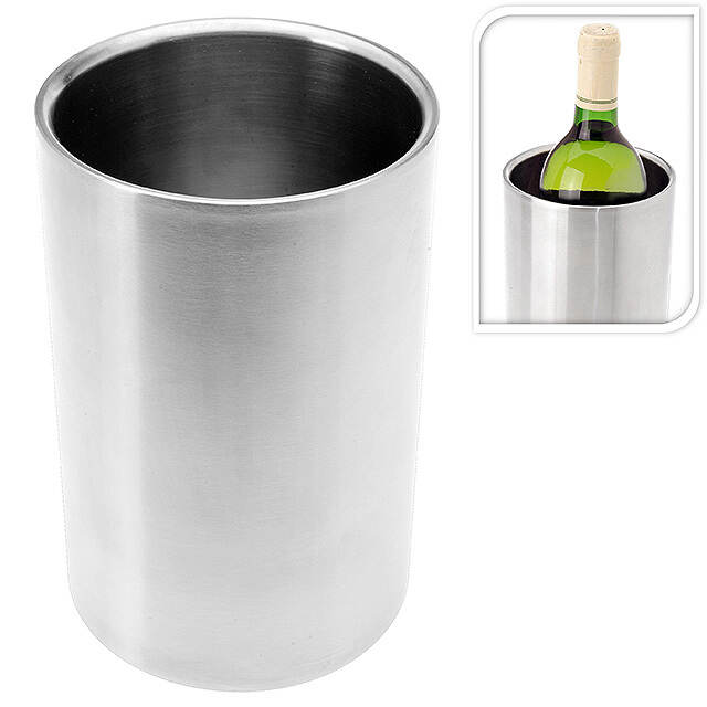 Ведерко для охлаждения вина 18*12 см серебряное Koopman