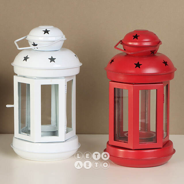 Подсвечник фонарь Severo 20 см белый Koopman
