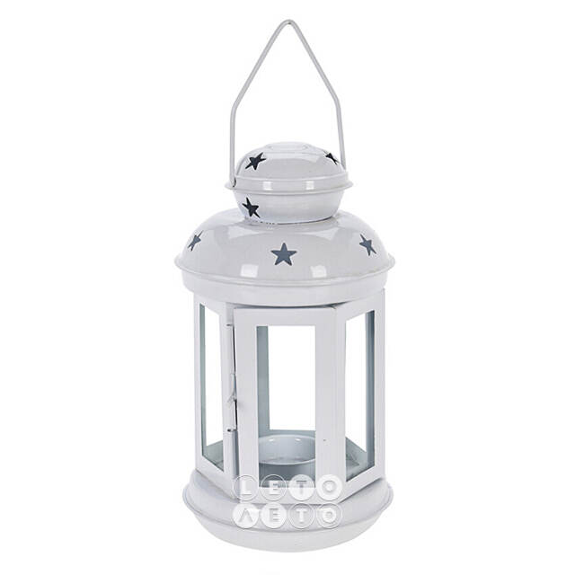 Подсвечник фонарь Severo 20 см белый Koopman