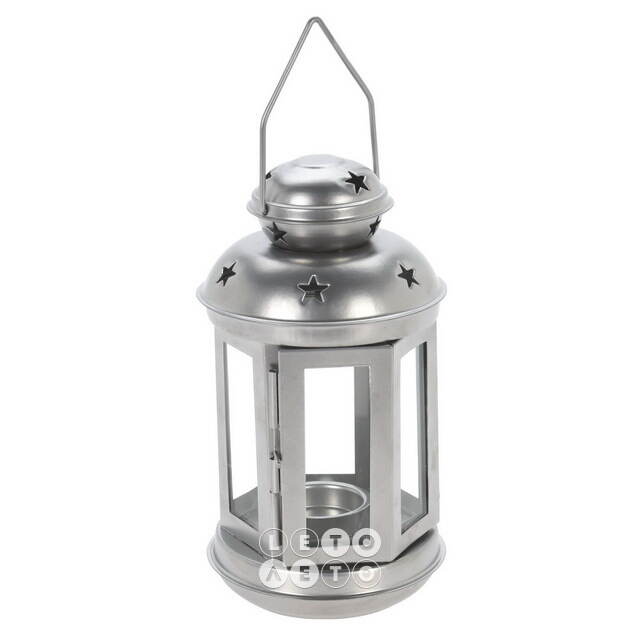 Подсвечник фонарь Severo 20 см серебряный Koopman