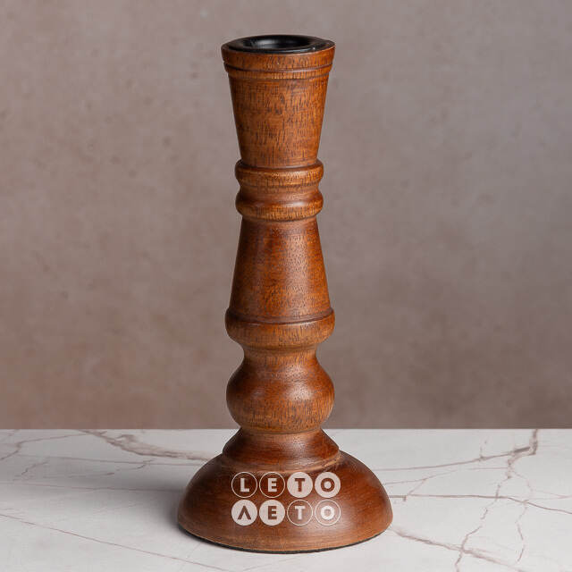 Деревянный подсвечник Андреа Конте 18 см Koopman (Купман)