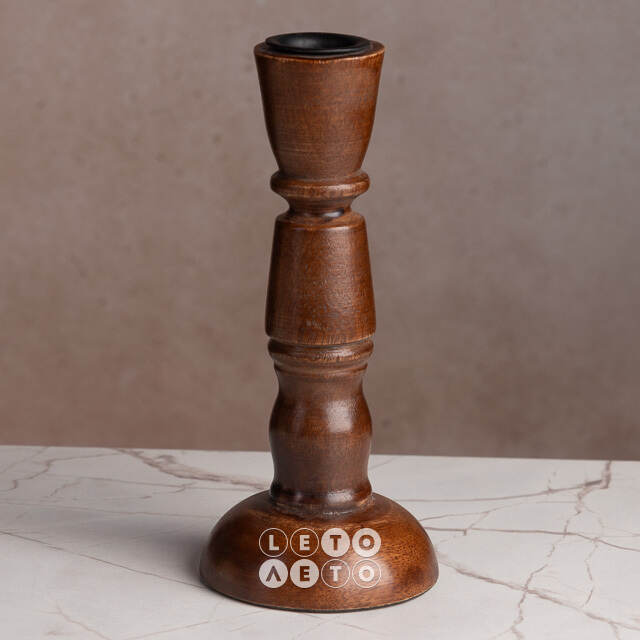 Деревянный подсвечник Andrea Ferraro 18 см Koopman