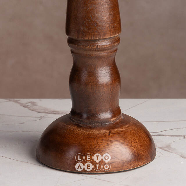 Деревянный подсвечник Andrea Ferraro 18 см Koopman