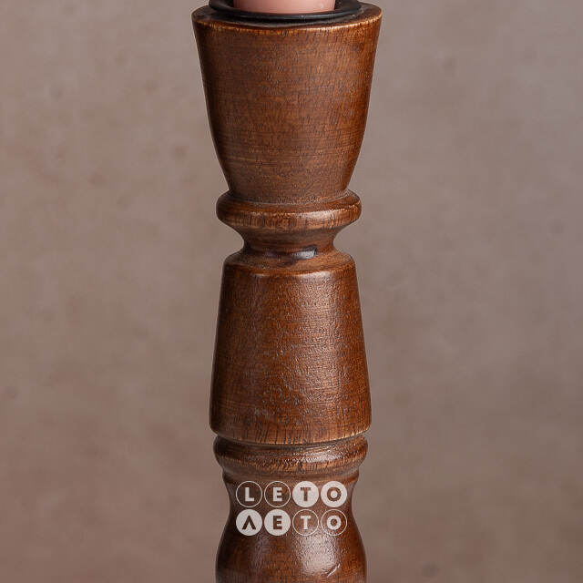 Деревянный подсвечник Andrea Ferraro 18 см Koopman