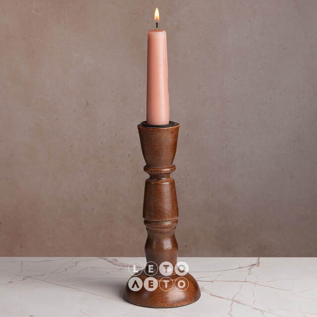 Деревянный подсвечник Andrea Ferraro 18 см Koopman